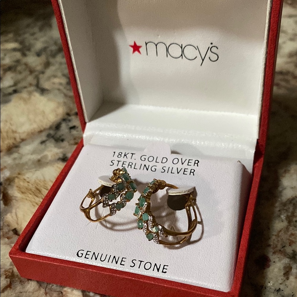 Gorgeous Gold over silver earrings